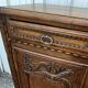Louis XV style sideboard in solid oak, country style, 19th century