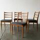 Set 4 Mid century 1970’s  high back dining chairs by Schreiber