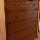 Teak Dresser with 5 drawers Norway, 1960s.