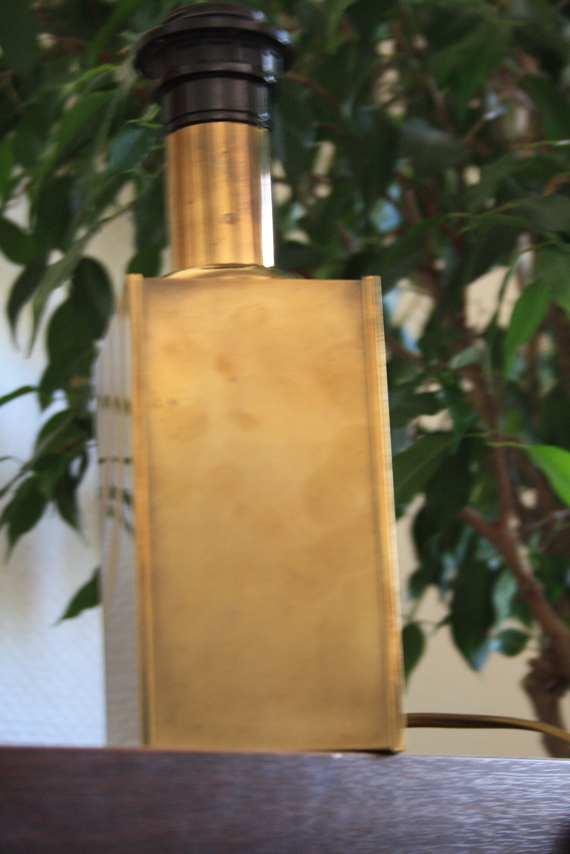 Vintage golden brass design lamp