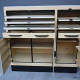 Furniture business in dentist painted plate 1950