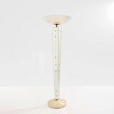 Emilio Lancia floor lamp mirror painted wood brass around 1940