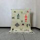 Custom white rug - colorful Beni Ourain rug 250/150cm