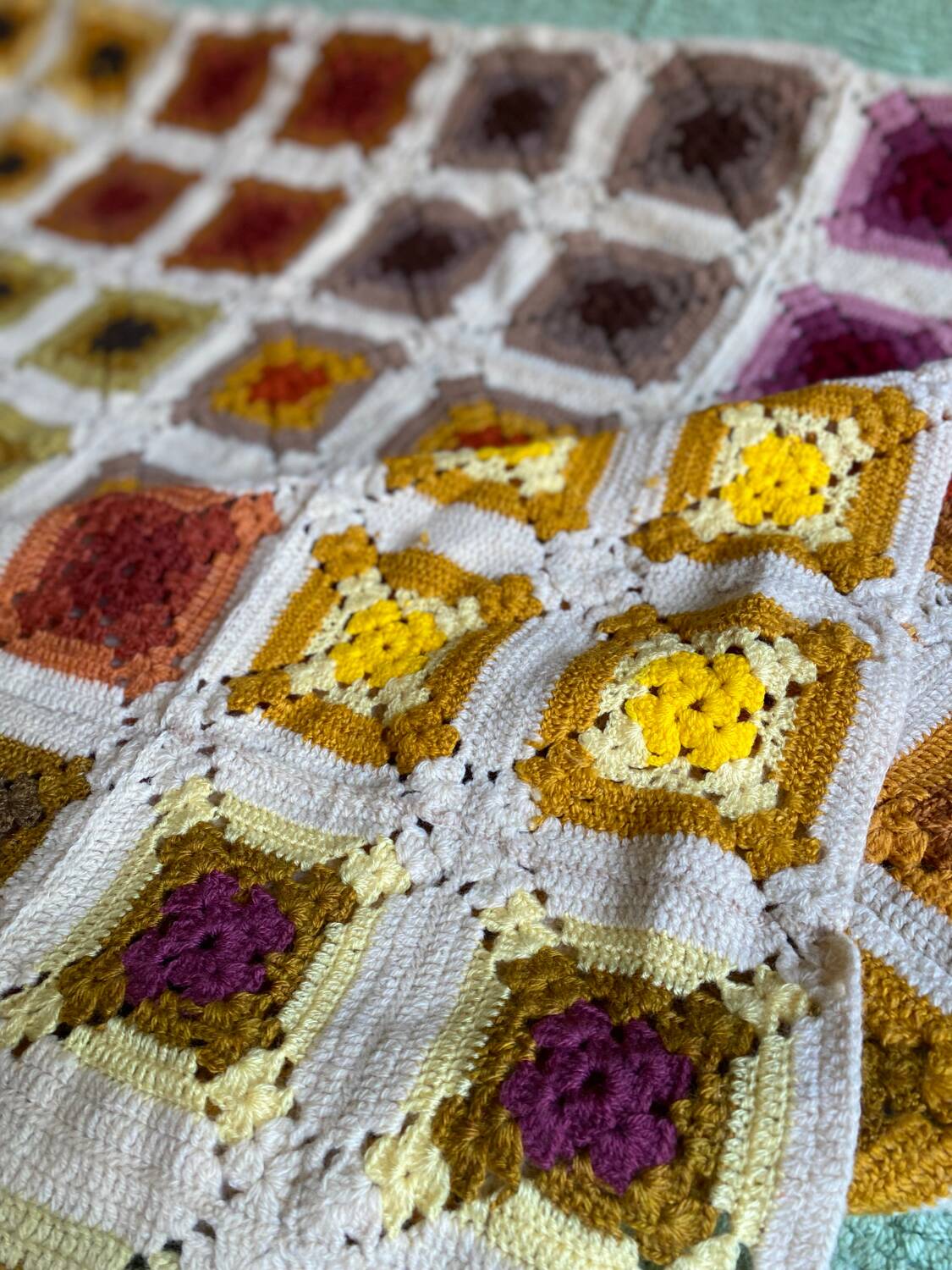 Couvre lit granny bohème