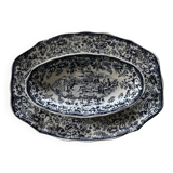 Luneville earthenware plates and dishes