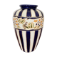 Vintage hand-painted terracotta vase