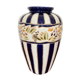 Vintage hand-painted terracotta vase