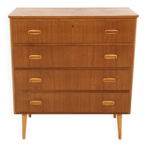 Scandinavian teak chest of drawers, Sweden, 1960