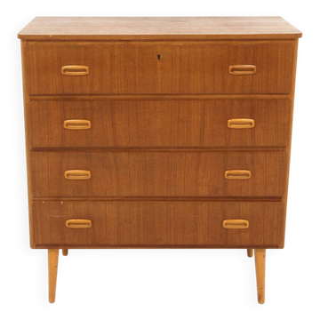 Commode scandinave en teck, Suède, 1960