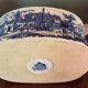 English earthenware planter, blue monochrome, 20th century