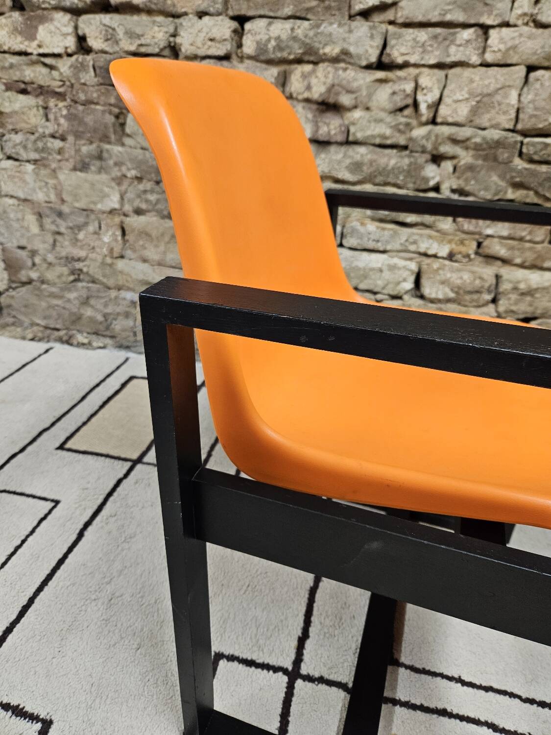 Set of 4 1970s Space Age armchairs