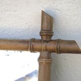 antique vintage bamboo mirror from the 1930s