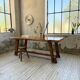 Aranjou farmhouse table in blond elm, 1950s