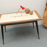 Adjustable coffee table formica 1950
