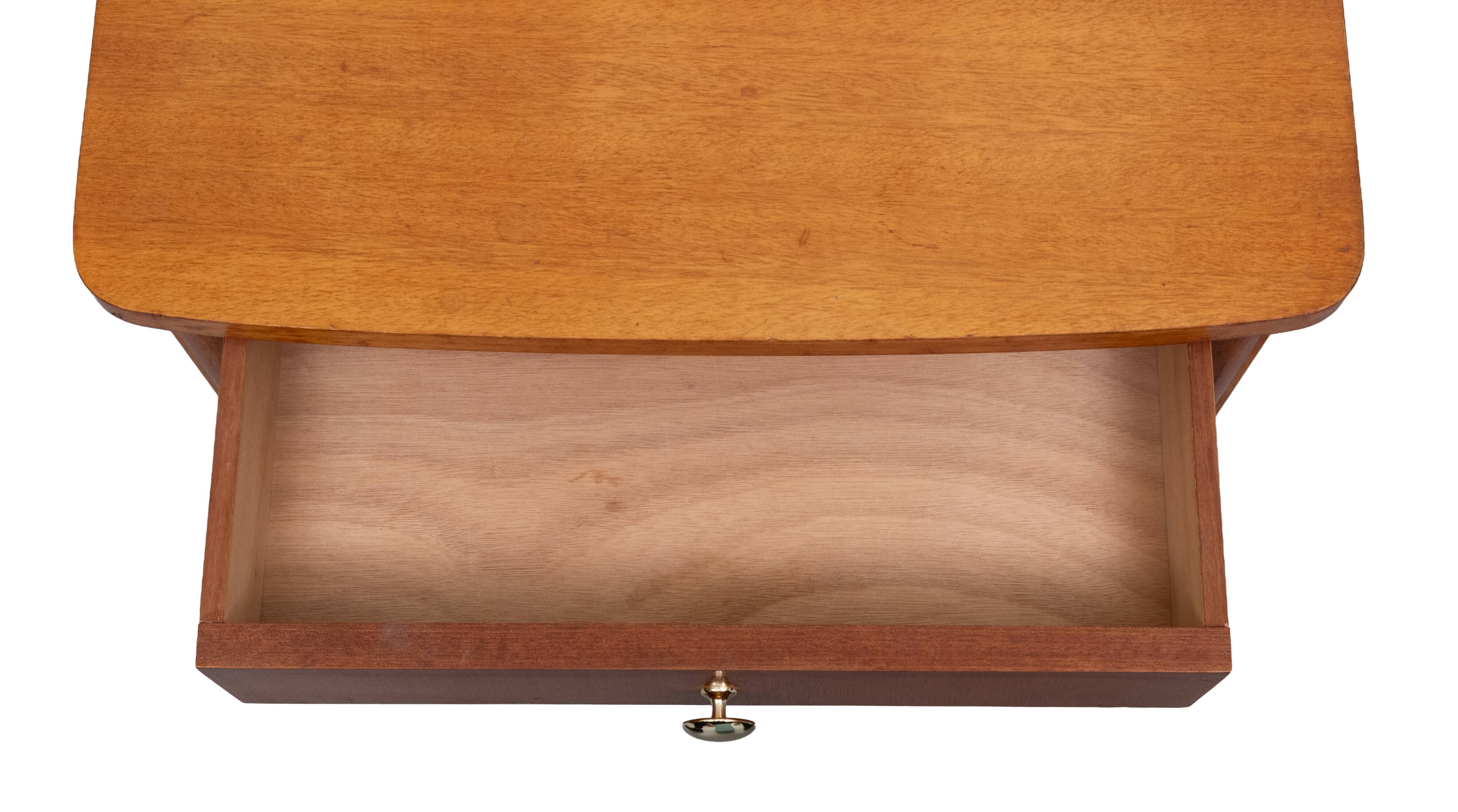 Set Art Deco nightstands Nutwood 1930s Holland
