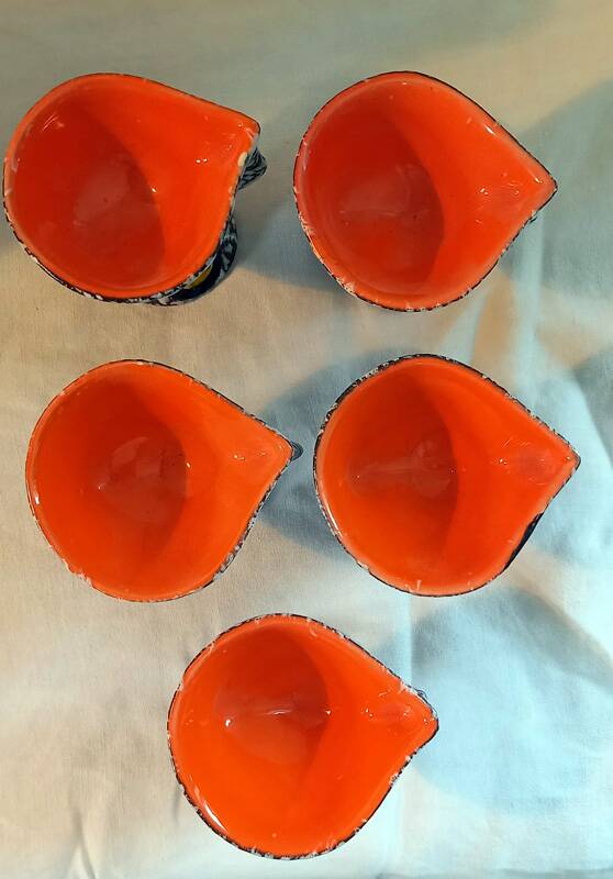 Coffee service Le Vaucour Vallauris from the 1950s-60s.