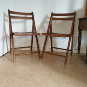 Pair of vintage folding chairs