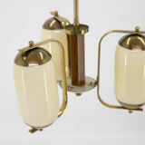 Art deco three-flamming chandelier, 1940s