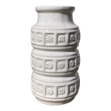 German white ceramic vase 1970 scheurich keramik white