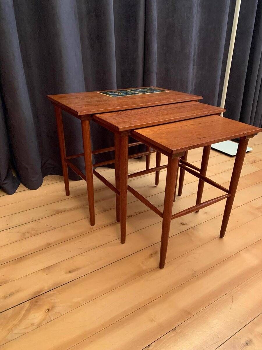 Side tables, 1960s, Denmark, set of 3