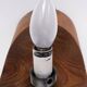 Temde Brutalist solid Pine Hang or Table lamp 1960s Swiss