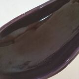 Italian ceramic glossy aubergine bowl – 1960s