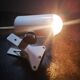 Old spotlight lamp with hanging clip 100% white 100%1970 vintage tbe
