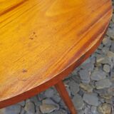 Round wooden coffee table
