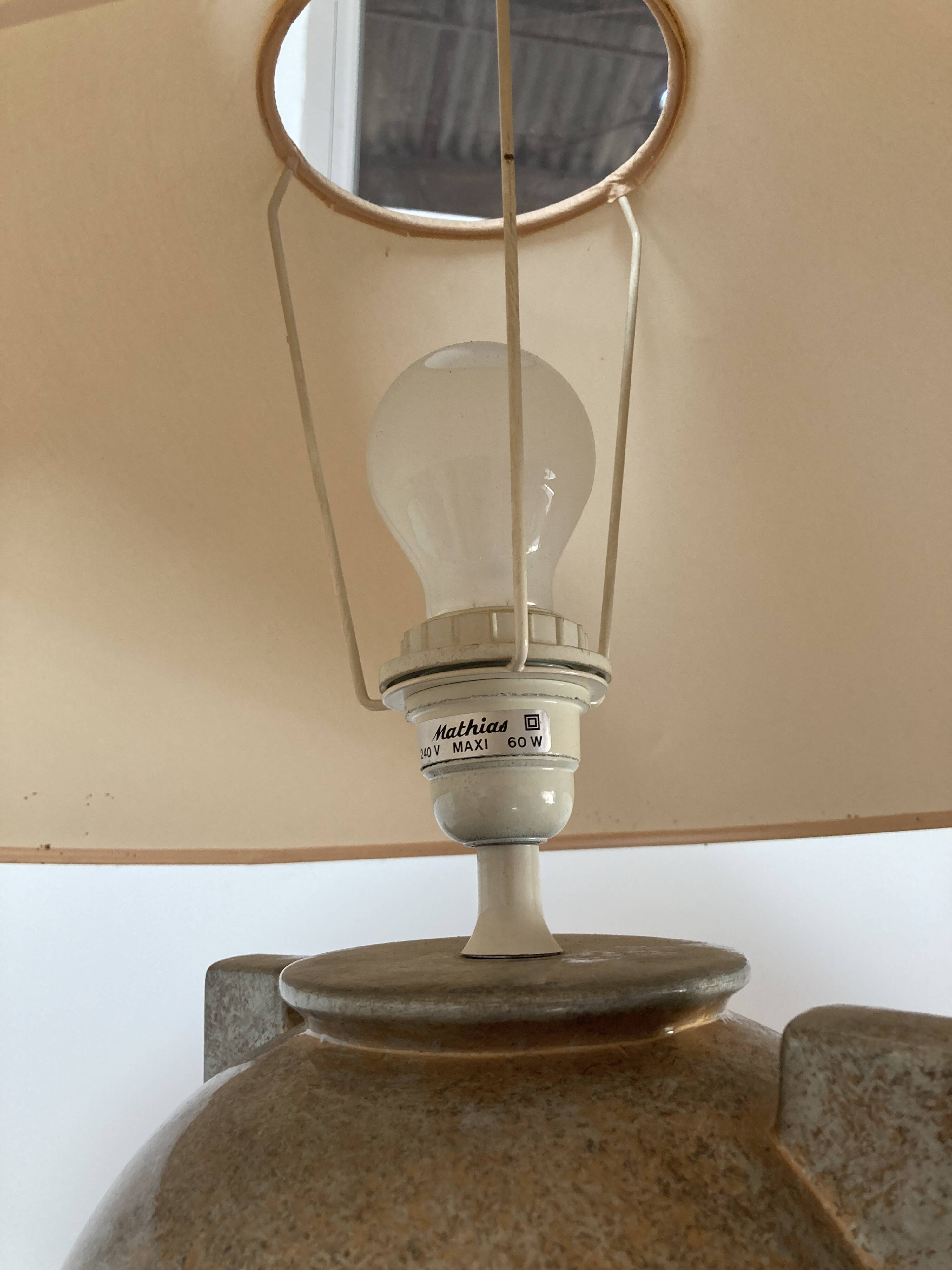 Lamp design house mathias paris vintage ceramic
