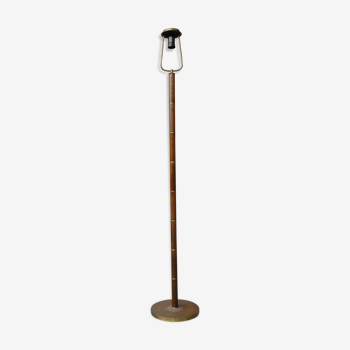 Scandinavian lamppost in teak and brass 1960s.