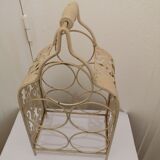 Vintage metal bottle basket