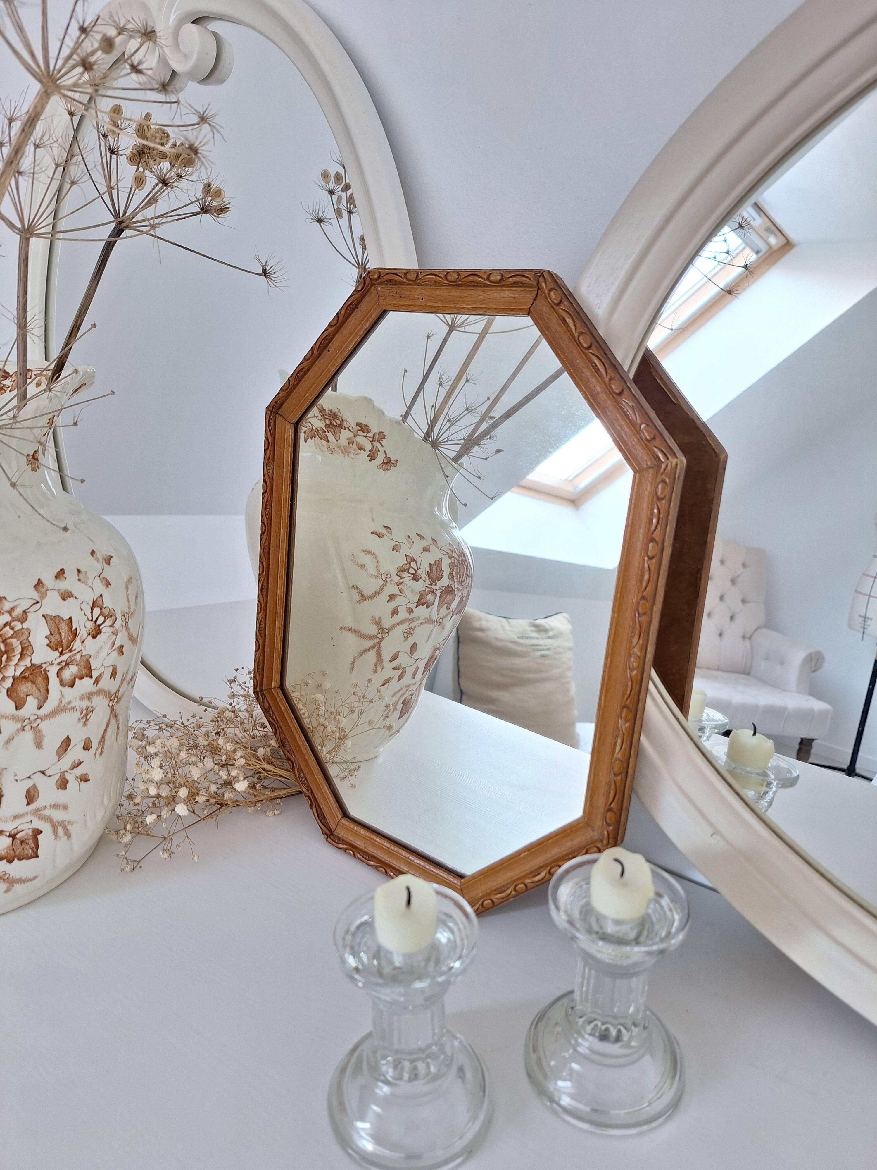 Vintage octagon mirror