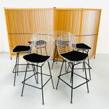 Wire barstools by Harry Bertoia for Knoll, 1960