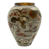 Vase « Meiji » laiton cloisonné, 1900s