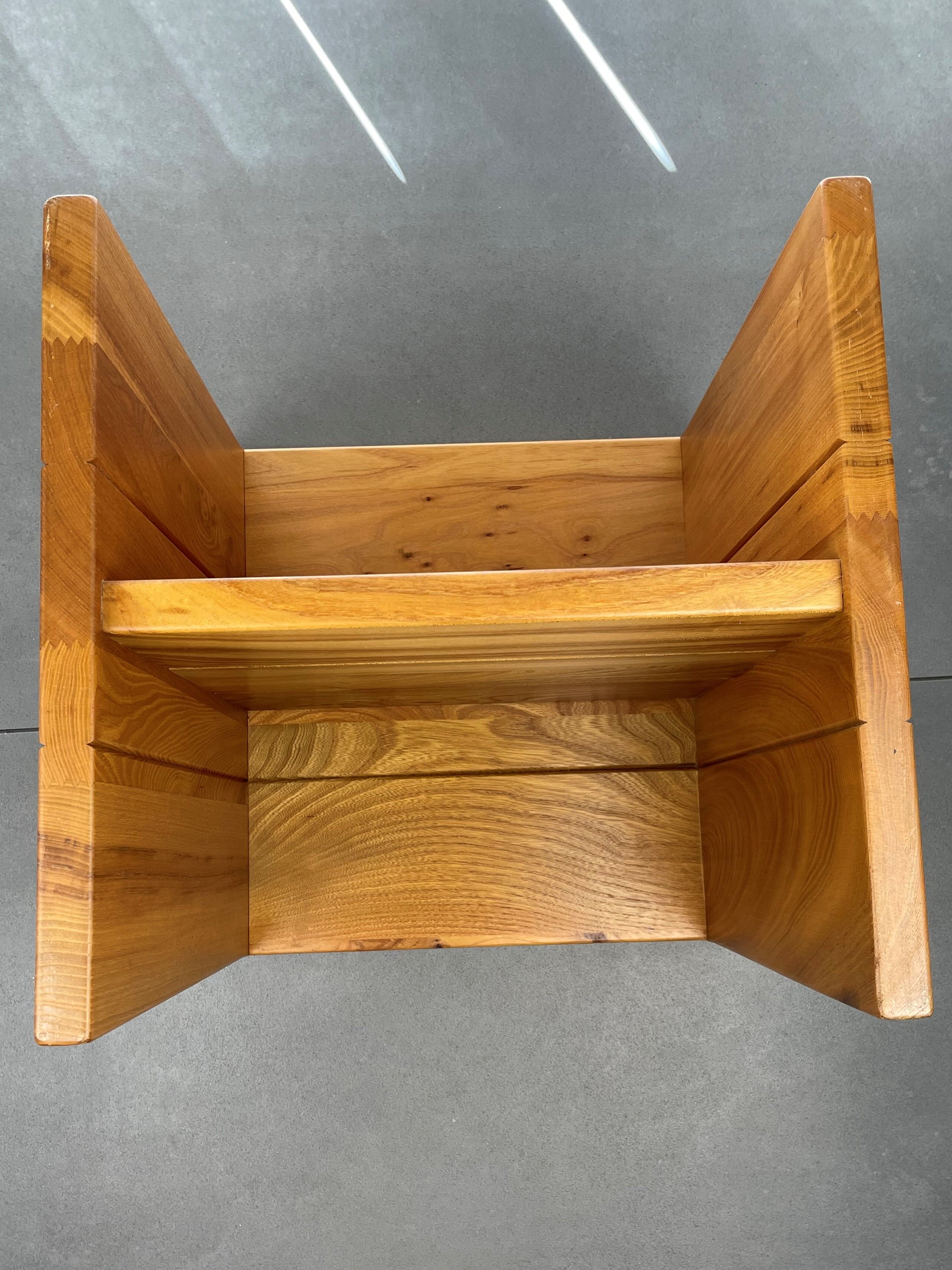 Vintage cube bedside table 1980 Maison Regain