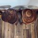 Set of 4 low stools