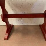 Table de bistrot ou jardin en sapin patiné XX siècle