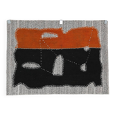 Vintage Wool Rug, Wall Hanging, Mid Century Modern Textile Art, 75x105 Cm