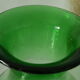 Thick glass vase from Italy, vintage.