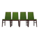 Set of four rosewood chairs, Danish design, 1970s, manufacturer: Dyrlund