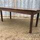 Rustic antique farmhouse table in solid oak with 1 drawer.