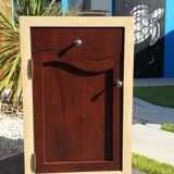 Two-tone extra cabinet art deco style 1 drawer 1 door
