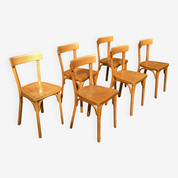 Lot de 6 chaises bistrot Baumann n° 18