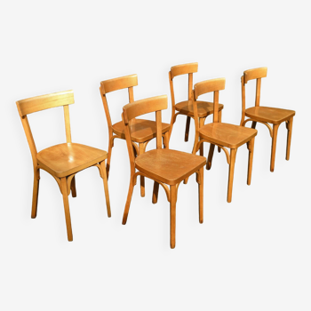 Set of 6 Baumann bistro chairs n° 18