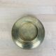 Vintage round gold-plated brass pocket tray