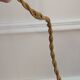 Large vintage woven lamp base in Riviera/Boho style from the 1970s.