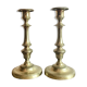 Pair of brass candlesticks