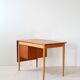 Vintage Scandinavian teak two-tone desk