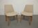 Pair of cocktail chairs in beech, Eastern Europe circa 1960.