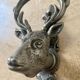 Pair of vintage deer head hooks